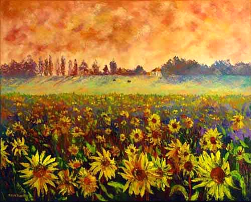 Sunflower Field, helenblairsart