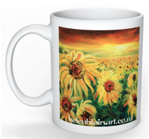 Sunflowers Mug, helenblairart