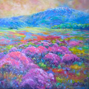 mountain thyme fields by Helen Blair