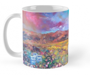 Mountain Prairie Wildflowers Mug by Helen Blair