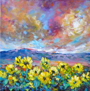 Mountain Sunflowers by Helen Blair