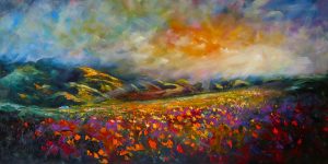 Stormy Mountain Prairie by Helen Blair